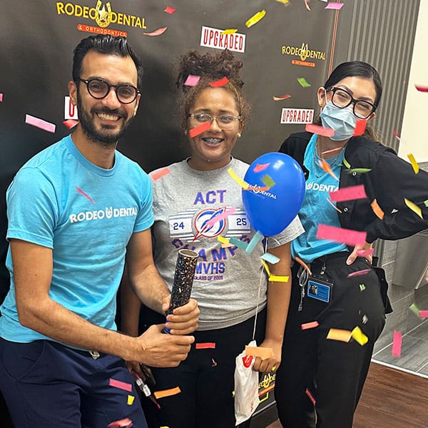 Family at Rodeo Dental orthodontics consultation