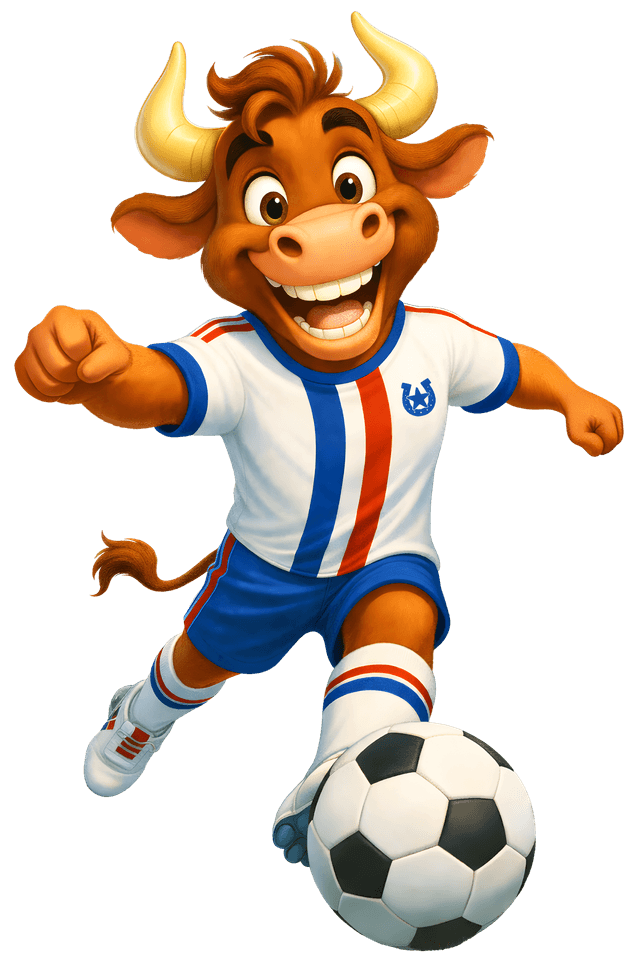 MooMoo in soccer kit